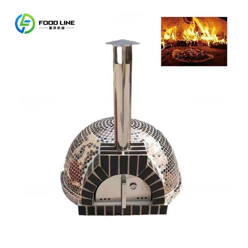 Customized High Quality Large Commercial Wood Fired Pizza Oven Wooden Fire Outdoor Bake Toaster Pizza Ovens