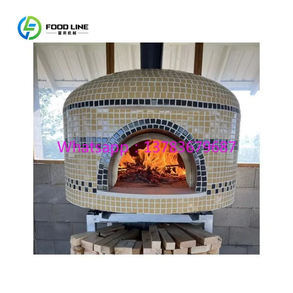 Customized High Quality Large Commercial Wood Fired Pizza Oven Wooden Fire Outdoor Bake Toaster Pizza Ovens